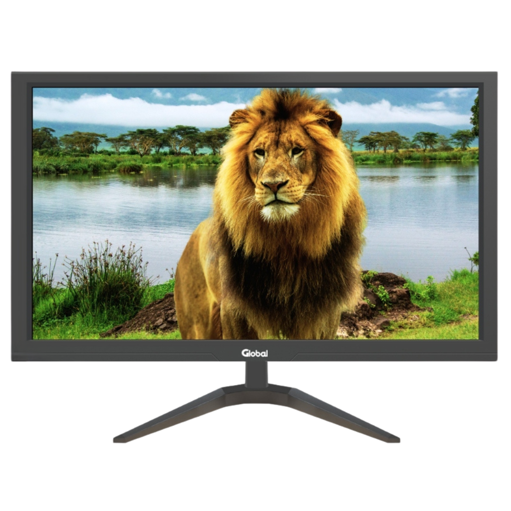 Global Monitor 23.6" Full Hd 60Hz Oficina Negro Base V  Vga Hdmi 
