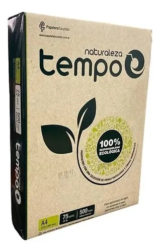 Tempo Resma Papel Obra 500 Hojas A4 (210 X 297Mm) 75Grs 