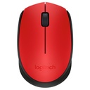Logitech Mouse Wireless Inalambrico Usb M170 Rojo