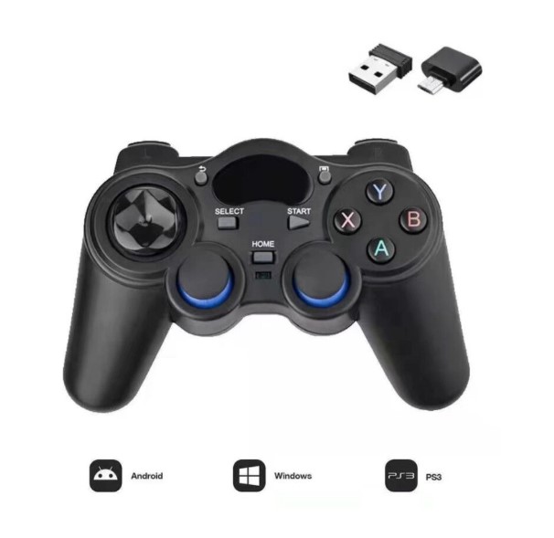 Joystick Inalambrico Wireless 2.4ghz Incluye adaptador USB y Tipo-C ideal para TV , tablet , celular , tv box y mas ! JOYSTICK MODS-J02 - ST 