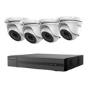 Combo Hikvision Dvr 4 Canales + 4 Domo Camaras Full Hd