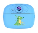 Camara Kids Modz-C03 Celeste Con Impresora Termica Camara Frontal Y Trasera