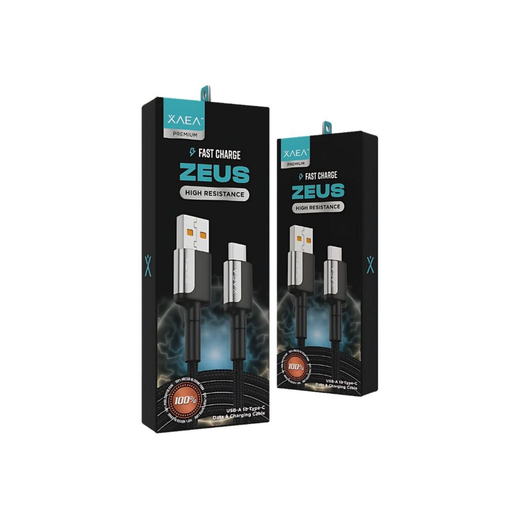 Xaea Cable Usb Modx-103 Zeus Cable Usb A Tipo C 1Mt 110 Hilos Cobre Reforzado Carga Rapida