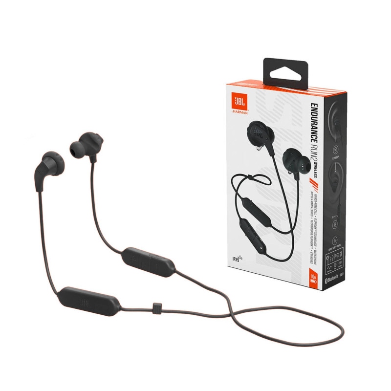 Auricular In Ear Jbl Endurance Run 2 Ipx5 Magnético Bluetooth 5.0 Black