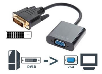 Adaptador Dvi-D A Vga H - Digital  - No Es Bidireccional Tp-11839