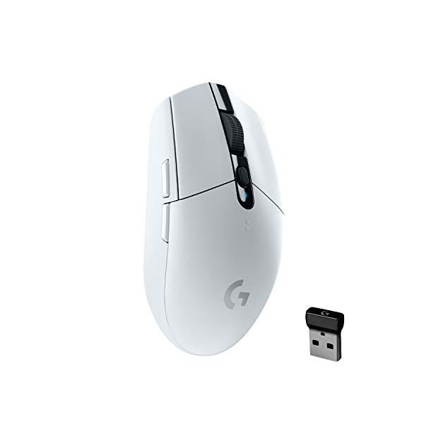 Logitech Mouse Gaming G305 White Wireless Usb Hero Lightspeed 