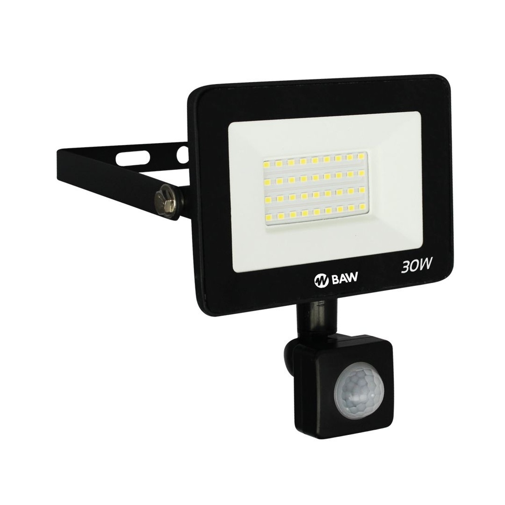 Baw Reflector Led Con Sensor De Movimiento 220V 30W Ip44 6500K Blanco Frío Rls8003-30F 2700Lumenes