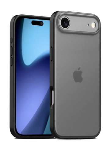 Funda Shice Tpu + Crystal Edge  Antigolpe Iphone 17 Air Transparente Negra