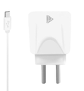LETS CARGADOR 220V MODL-040 – 2,1A – 1USB + CABLE V8 Micro USB – LETS – BLANCO