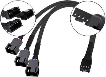 Cable De Fuente Adaptador 4 Pines Cooler A 4 Pines X3 Cooler Tp-13867