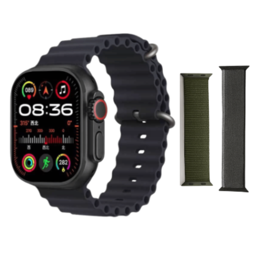 Smartwatch Me19 Bluetooth 2.2" Hd Amoled Fitness Ultra 3 + 2 Correas