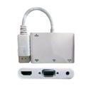 NETMAK NM-C96 - ADAPTADOR DISPLAY PORT A HDMI VGA Y AUDIO