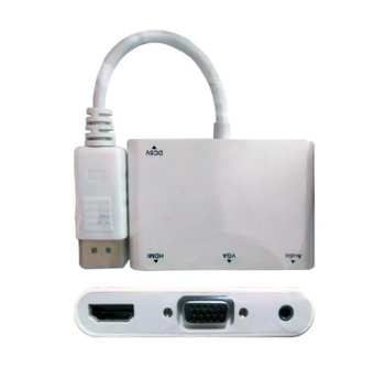 [1405] NETMAK NM-C96 - ADAPTADOR DISPLAY PORT A HDMI VGA Y AUDIO