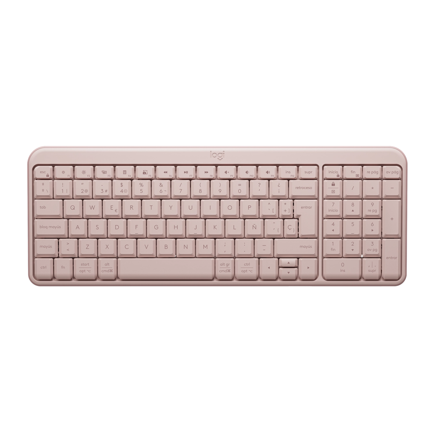 Teclado Bluettoth Logitech K250 Rosa