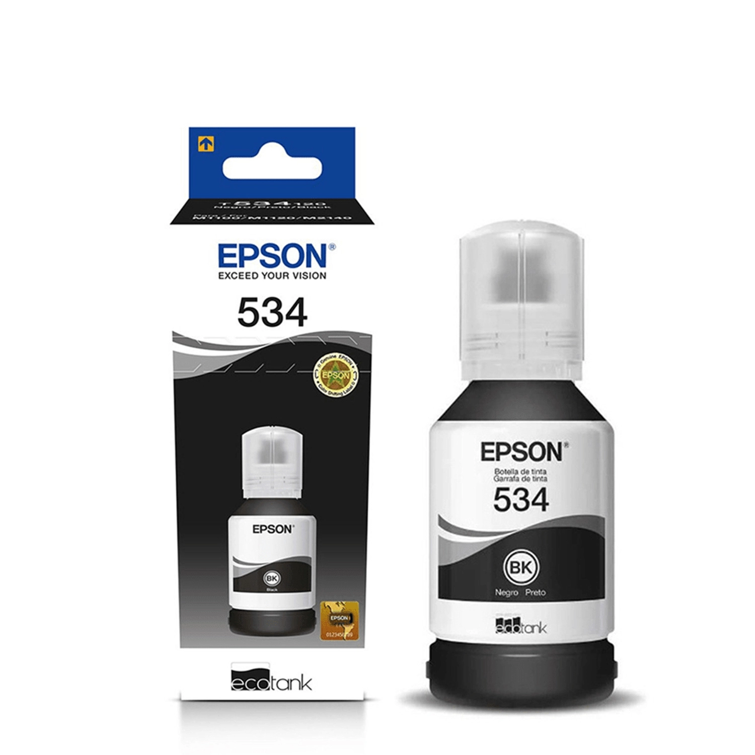 Botella De Tinta Epson 534 Negra