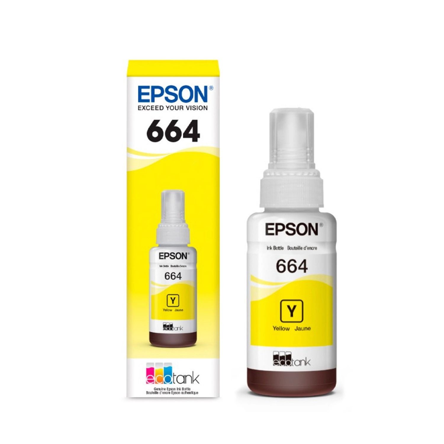 Botella De Tinta Epson 664 Amarilla
