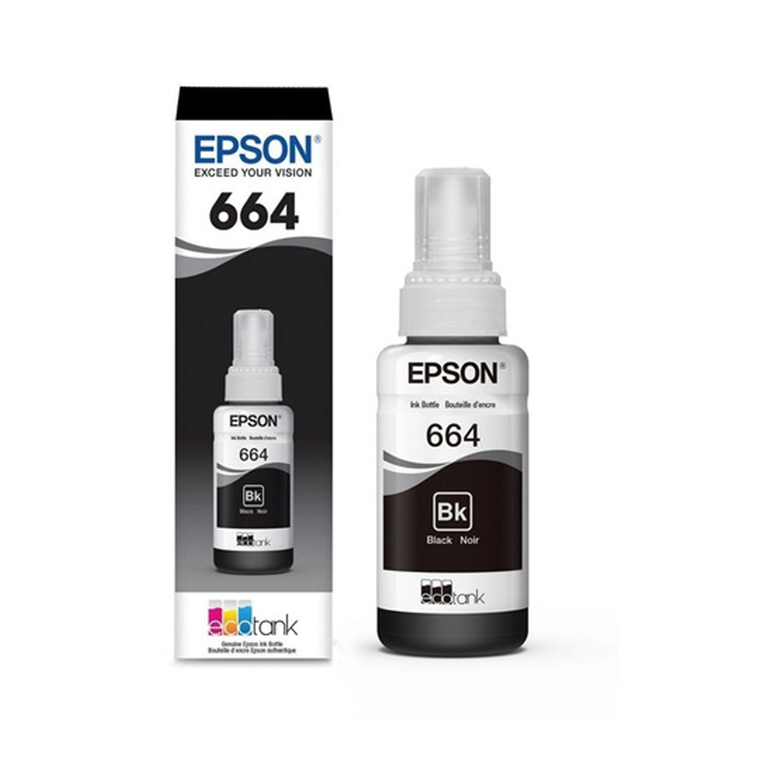 Botella De Tinta Epson 664 Negra