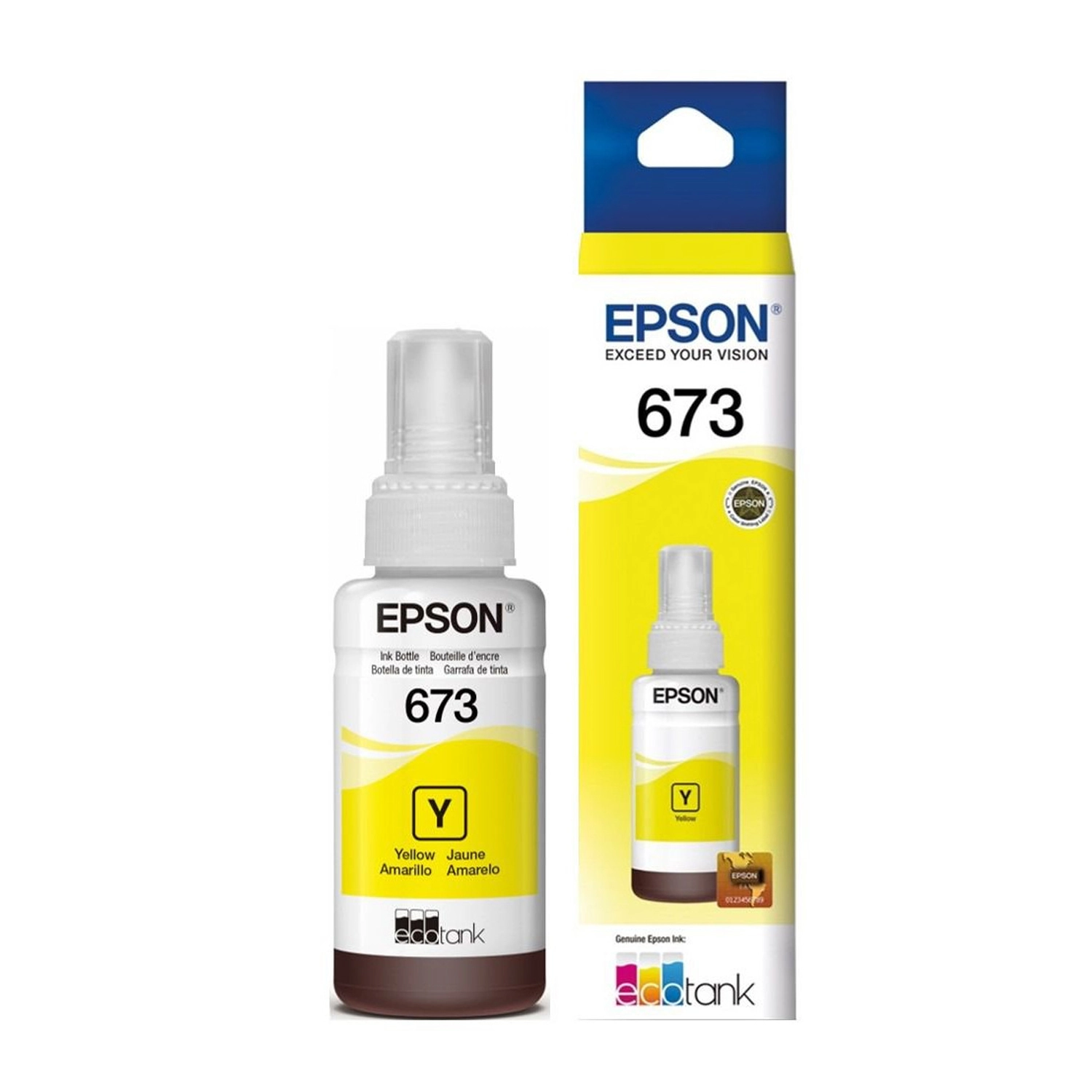 Botella De Tinta Epson 673 Amarilla