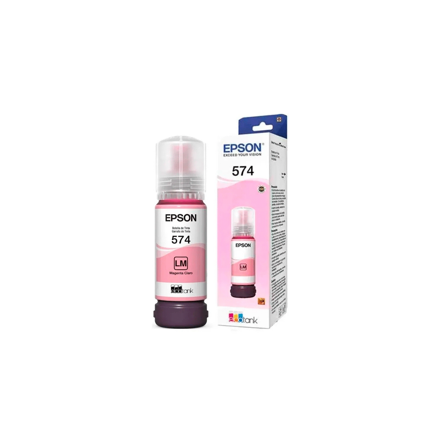 Botella De  Tinta Epson 574 Magenta  Claro