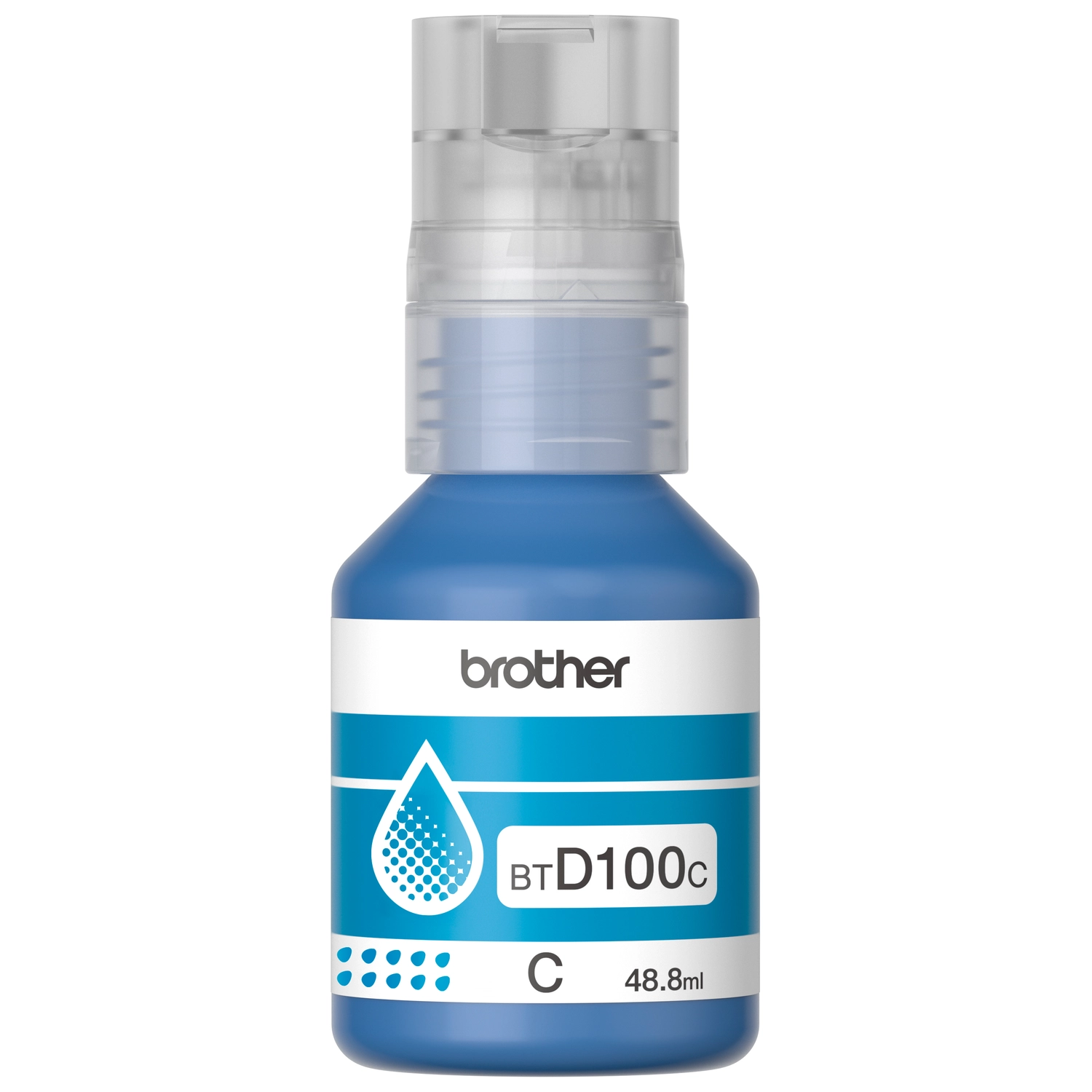 Botella De Tinta Brother Btd100 Cian