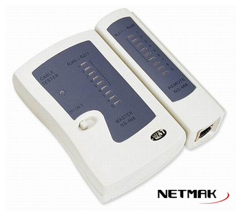 [1428] NETMAK NM-R05 TESTER MEDIDOR DE CABLES DE RED LAN RJ45 - RJ11