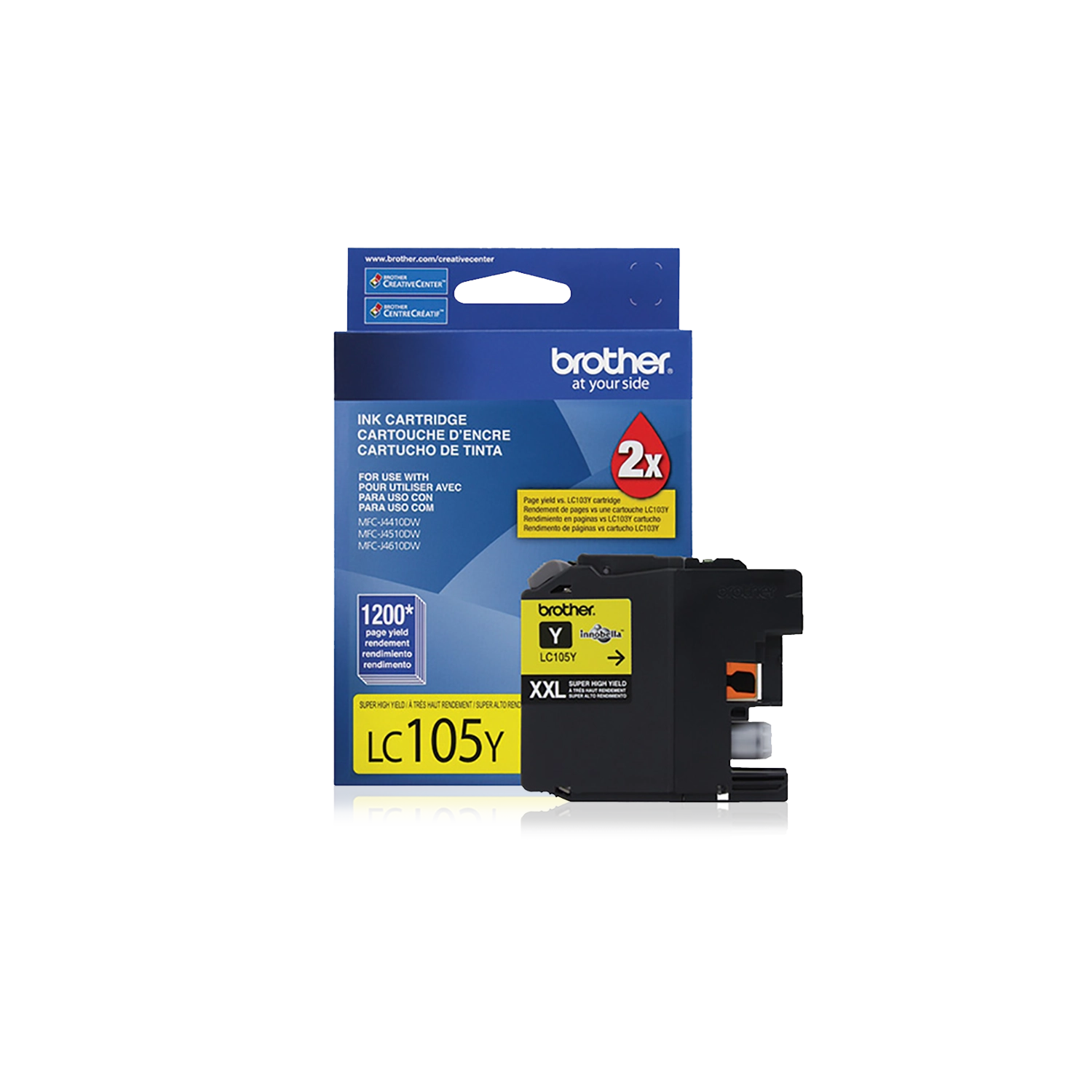 Cartucho Tinta Brother Lc105 Amarillo