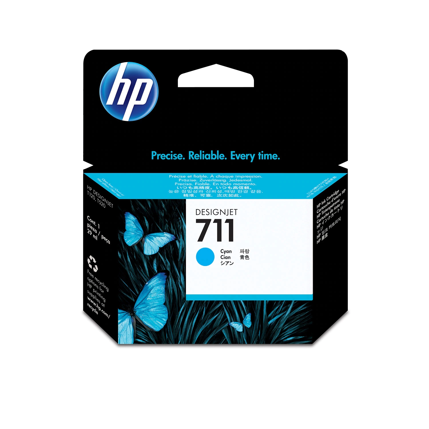 Cartucho De  Tinta Plotter Hp 711  Cian