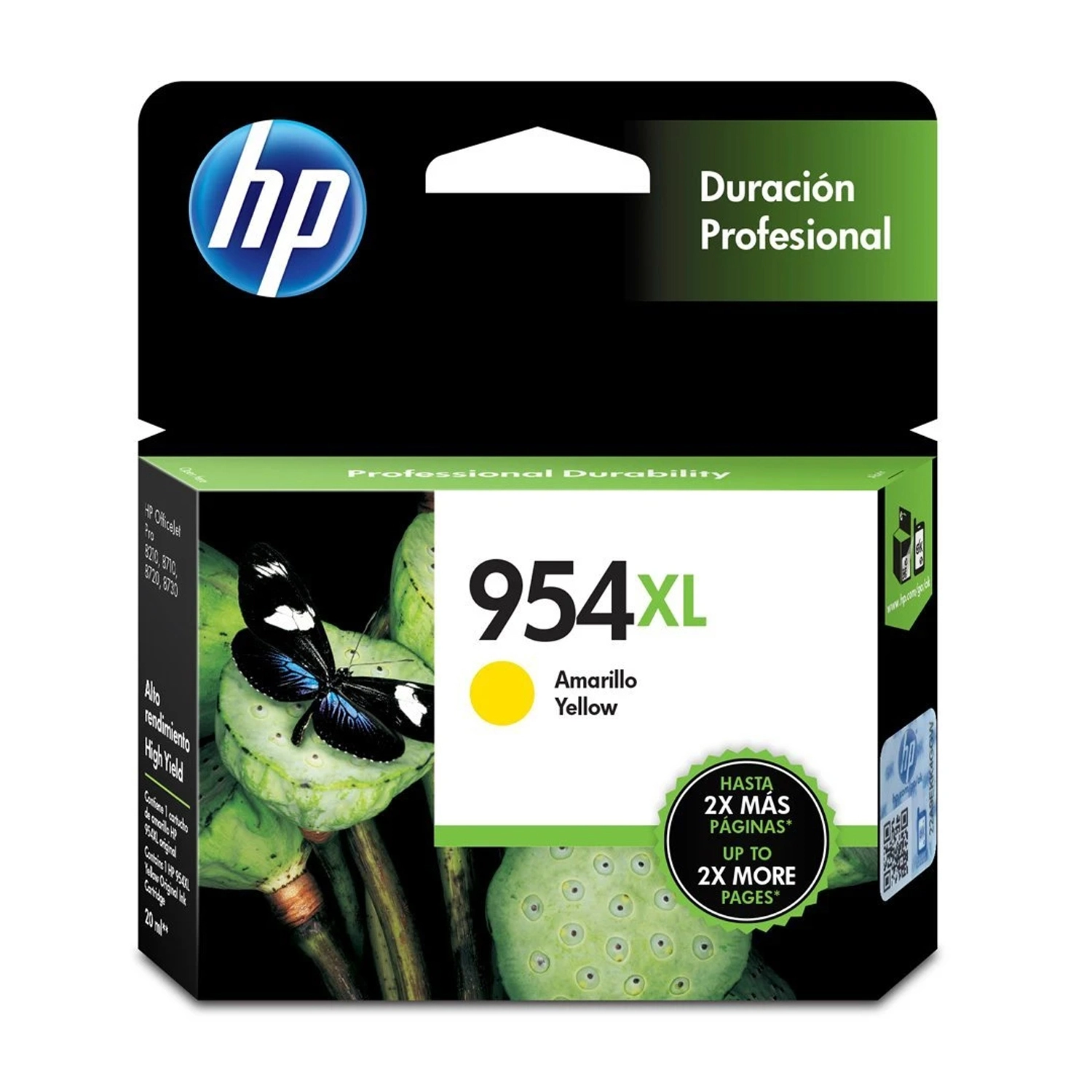 Cartucho De Tinta Hp 954Xl Amarillo Alto Rendimiento