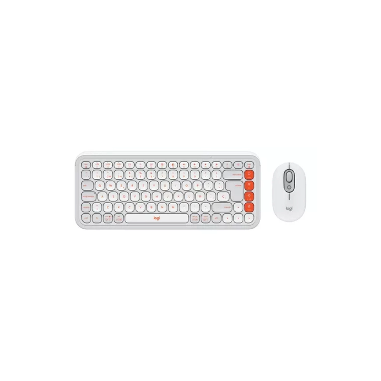 Combo Inalámbrico Logitech Pop Icon Blanco