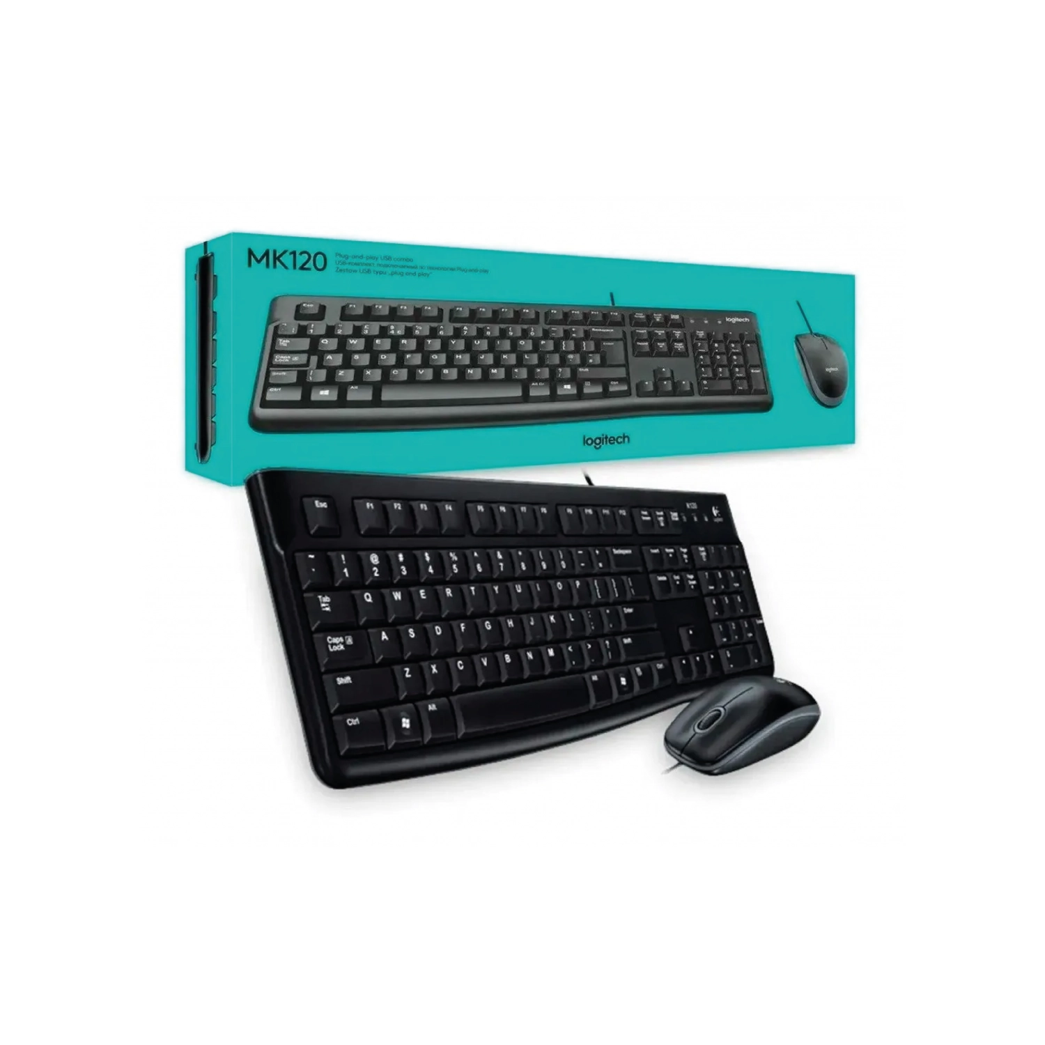 Combo Teclado y Mouse Logitech  MK120 Español