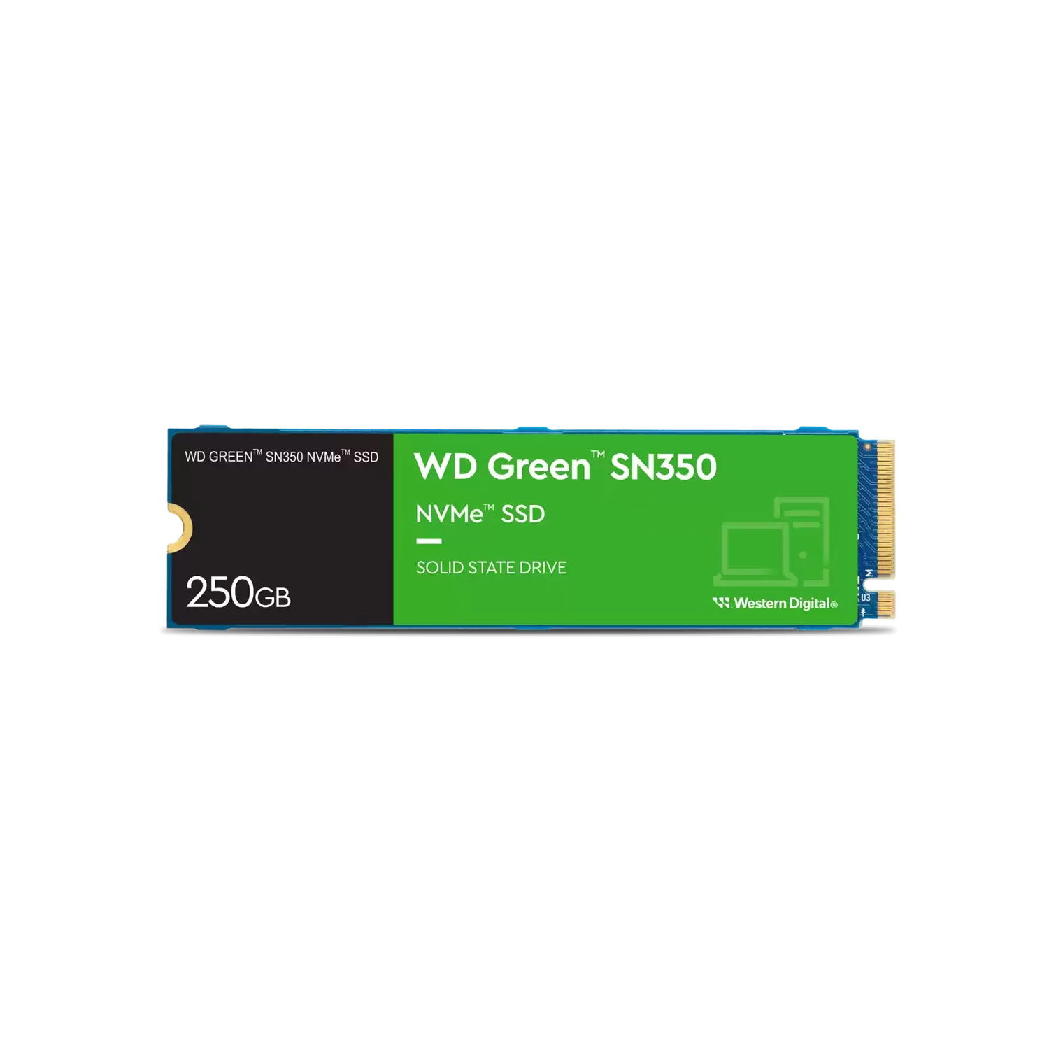 Disco Interno SSD WD Green SN350 250GB M.2 NVMe PCIe 3.0 2400MB/S