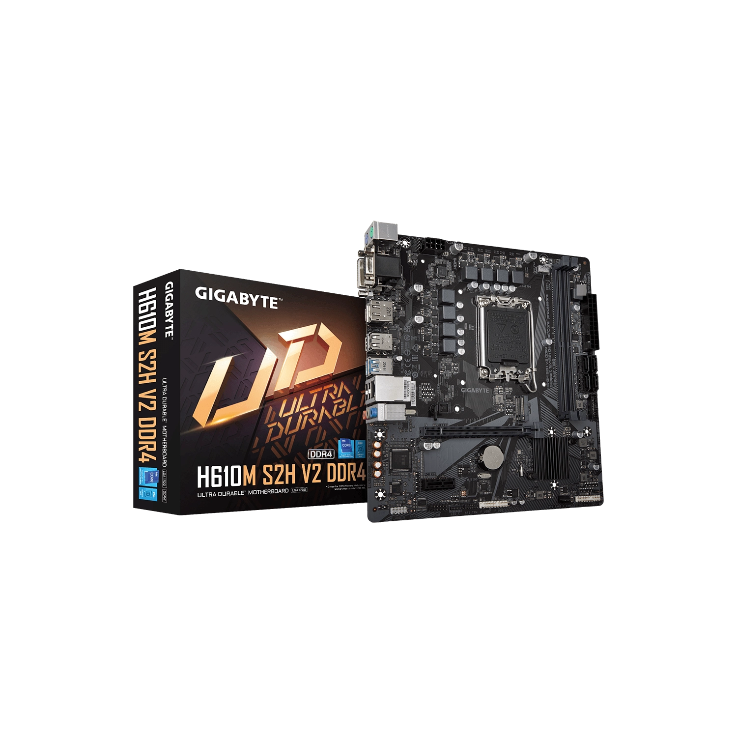 Motherboard (1700) Gigabyte H610M S2H V2 Ddr4