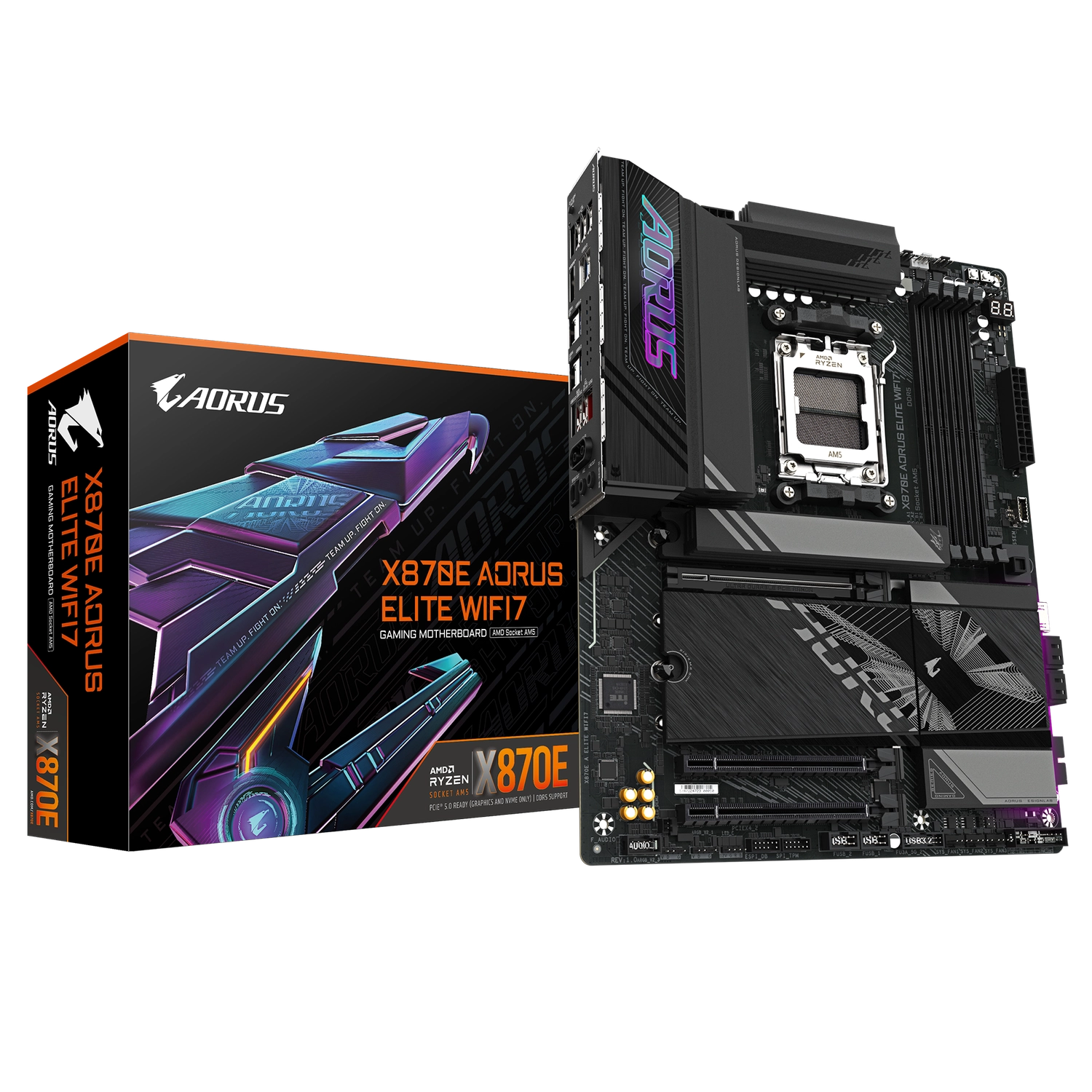 Motherboard (Am5) Gigabyte X870E Aorus Elite Wifi7 Ddr5