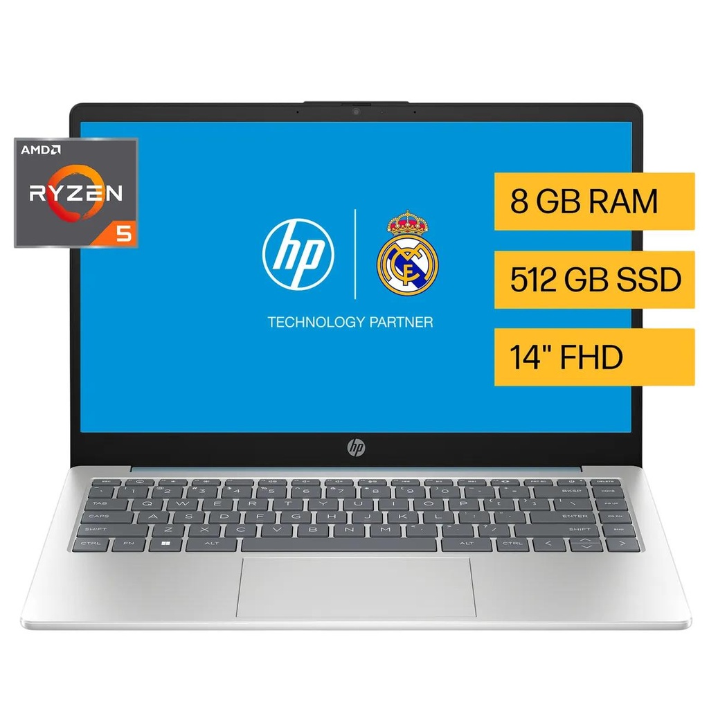 Nb Hp Laptop R5-7520 Fhd 14" 8Gb/512 W11H