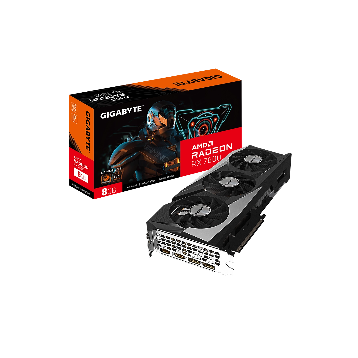Placa Radeon RX 7600 GAMING OC 8G