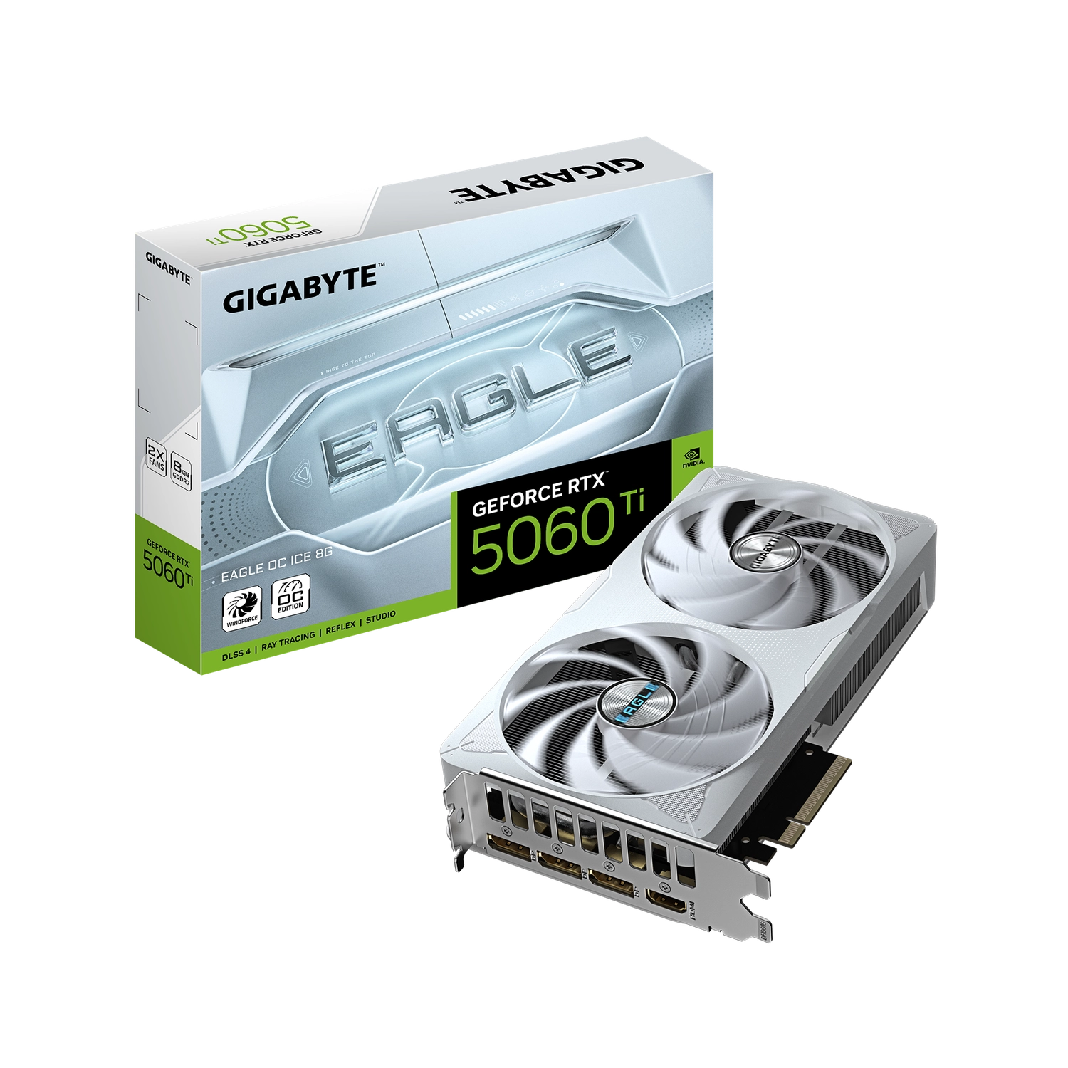 Placa de Video GIGABYTE GeForce RTX 5060 Ti EAGLE OC ICE 8G