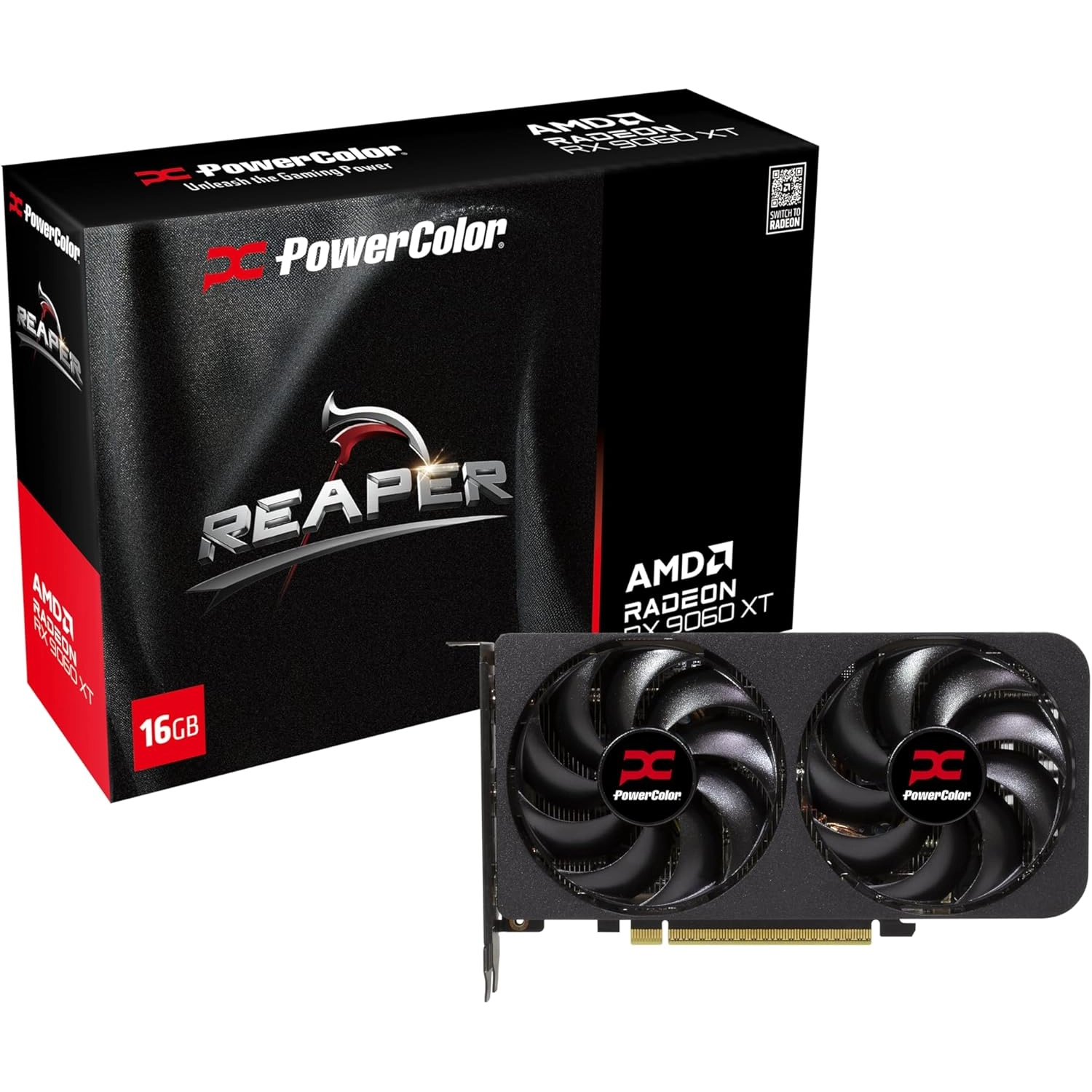Placa De Video Powercolor Reaper Amd Radeon Rx 9060 Xt 16Gb Gddr6