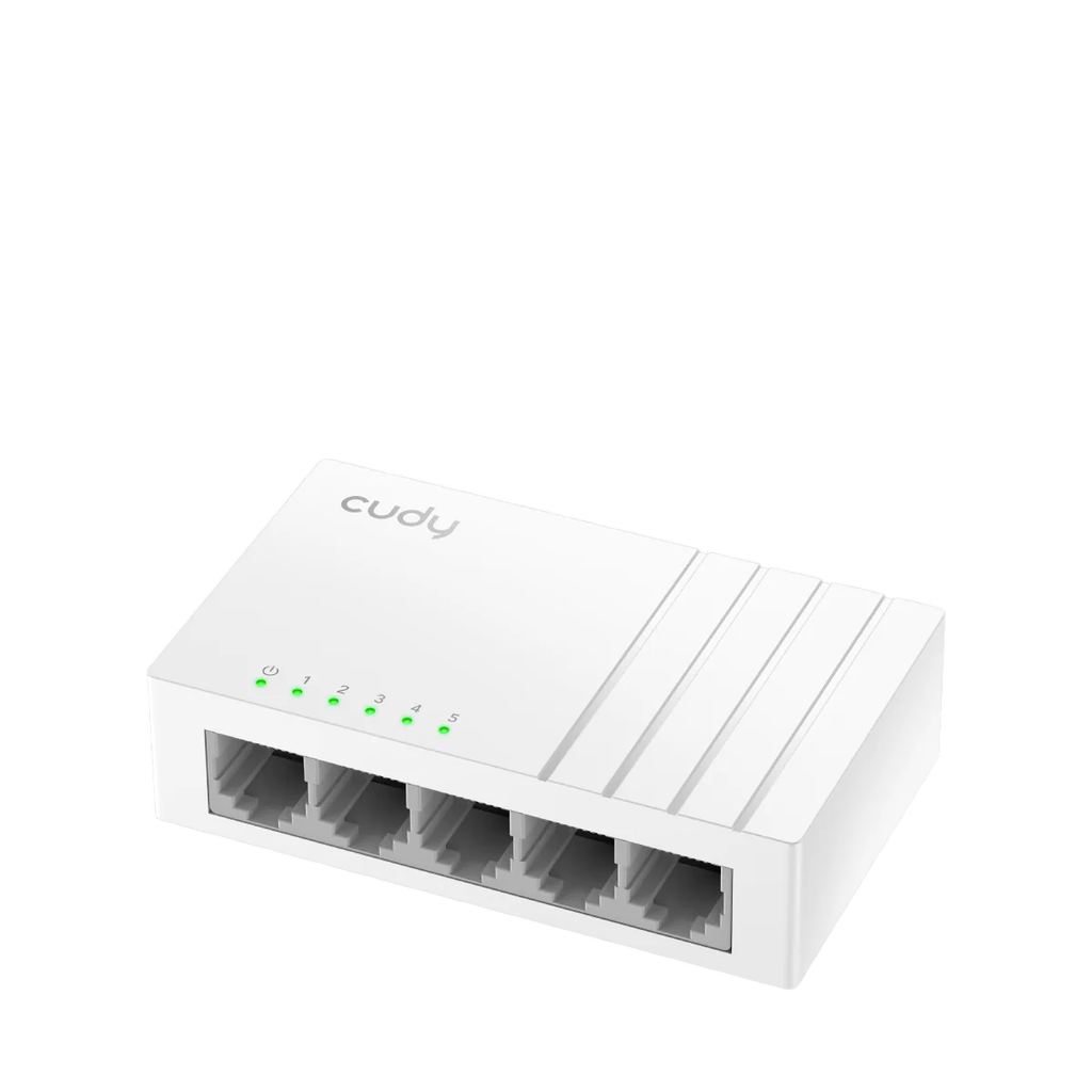 Switch Cudy 5 puertos Gigabit - Split USB-C sin trafo