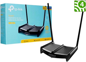 Tp Link Router Tl-Wr841Hp 300Mbps 2 Antenas 9Dbi Alta Potencia 1Watt Función Repetidor