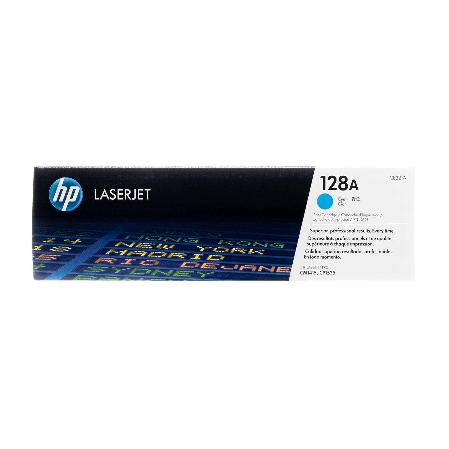 Cartucho de toner 128A Cian LaserJet