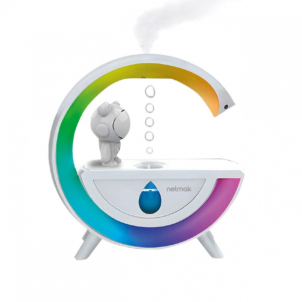 Velador Parlante Y Humificador Netmak Nm-Gravity