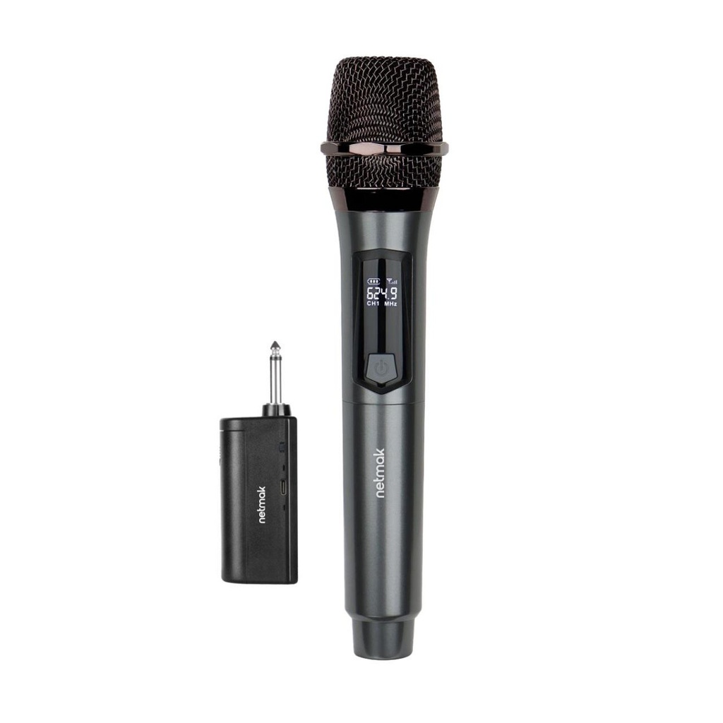 NETMAK NM-MC23 MICROFONO INALAMBRICO RECARGABLE