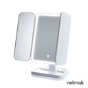 NETMAK NM-MIRROR ESPEJO DE MAQUILLAJE TRIPLE CON LUZ LED