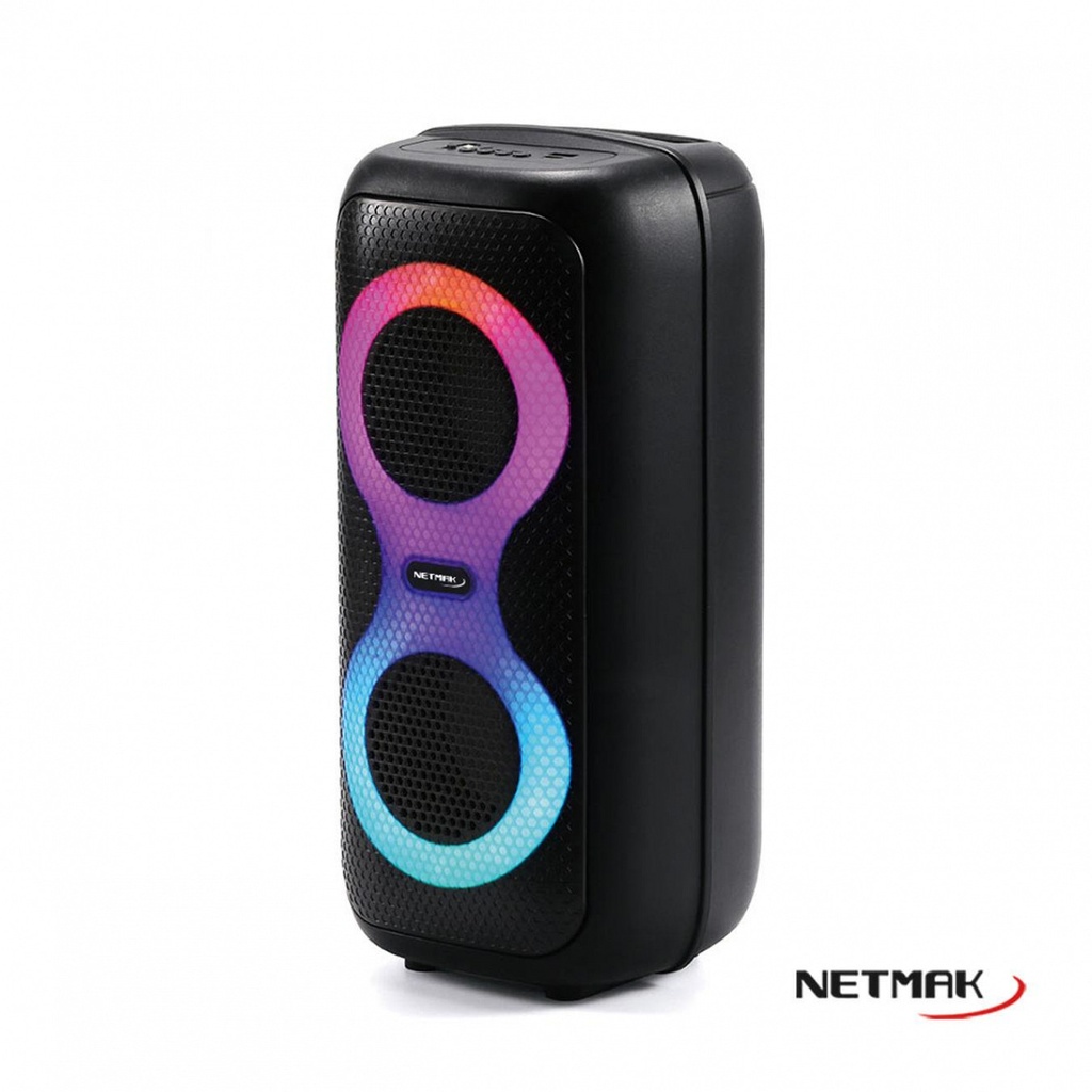 NETMAK NM-CYRUS PARLANTE DOBLE 4'' PORTATIL BT 