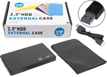 Carry Disk 2.5" Sata Usb 3.0 Cable Usb Tipo A 40Cm Con Funda