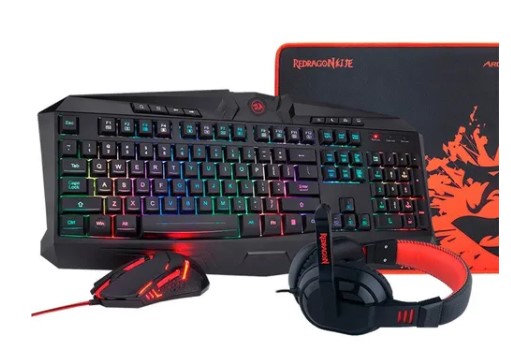 REDRAGON S101-BA 4 EN 1 TECLADO MOUSE AURICULAR GAMEPAD