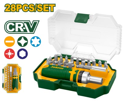 Jadever Set Destornillador Multiple Cricket Acero 28 En 1 Crv Jdss8B28