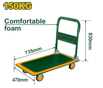 Jadever Zorra Plataforma 4 Ruedas 73X47 150Kg Jdwb1315