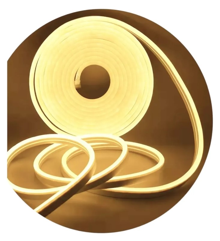 Trefi Neon Flexible Calido 5Mtrs Certificada 3000K Blanco Calido 12V