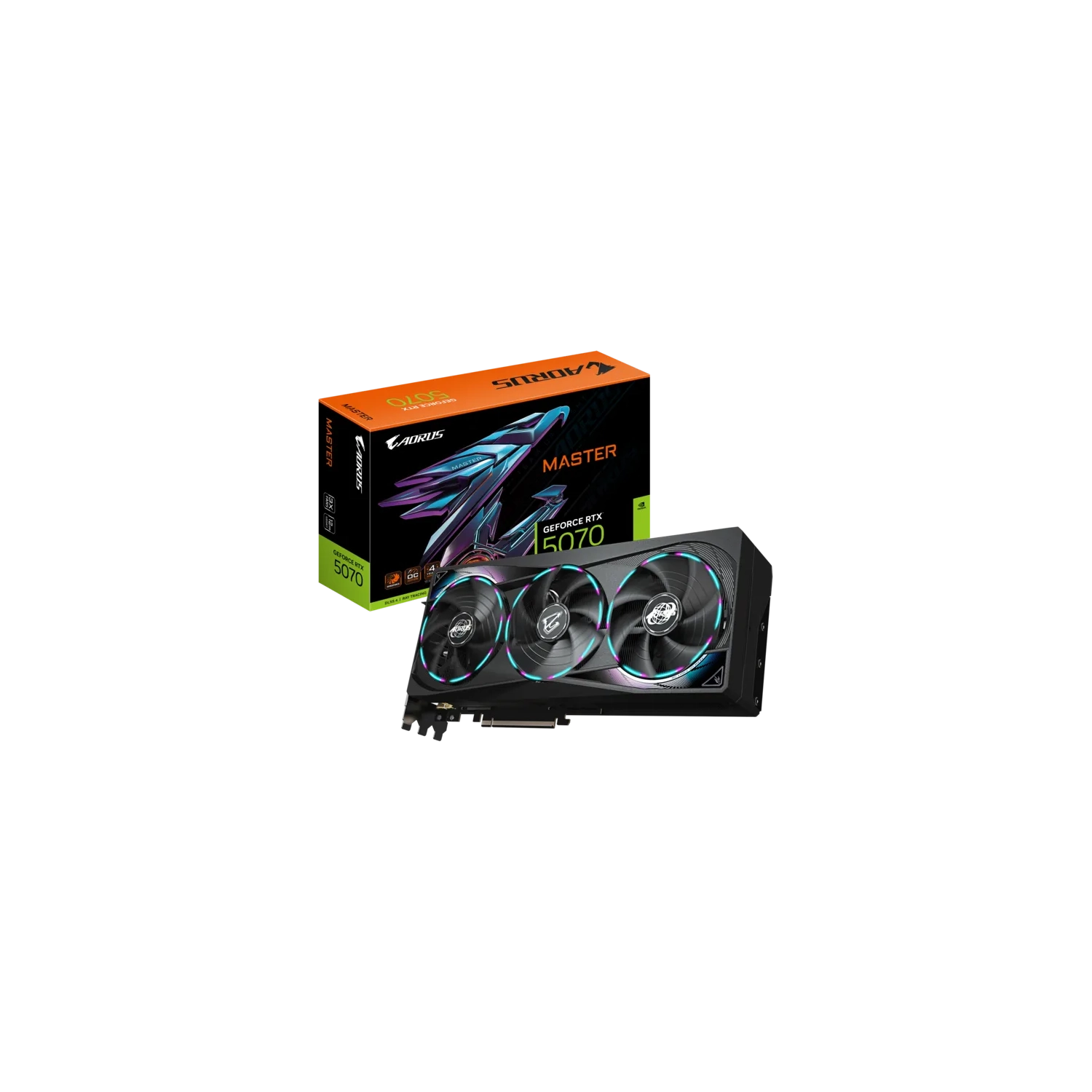 Placa de Video GIGABYTE AORUS GeForce RTX 5070 MASTER 12G